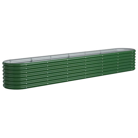 Vidaxl plantenbak 260x40x36 cm gegalvaniseerd staal groen