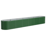 Vidaxl plantenbak 260x40x36 cm gegalvaniseerd staal groen