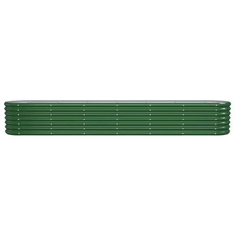 Vidaxl plantenbak 260x40x36 cm gegalvaniseerd staal groen