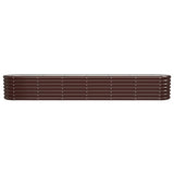 Vidaxl plantenbak 260x40x36 cm gegalvaniseerd staal bruin