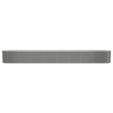 Vidaxl plantenbak 332x40x36 cm gegalvaniseerd staal grijs
