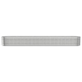 Vidaxl plantenbak 332x40x36 cm gegalvaniseerd staal zilverkleurig