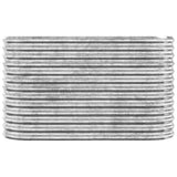 Vidaxl plantenbak 114x40x68 cm gegalvaniseerd staal zilverkleurig
