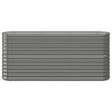 Vidaxl plantenbak 152x40x68 cm gegalvaniseerd staal grijs