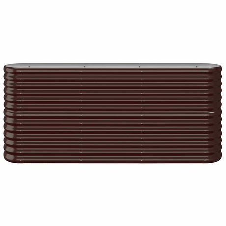 Vidaxl plantenbak 152x40x68 cm gegalvaniseerd staal bruin