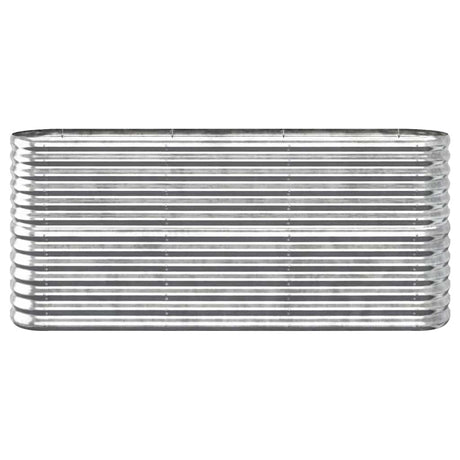 Vidaxl plantenbak 152x40x68 cm gegalvaniseerd staal zilverkleurig