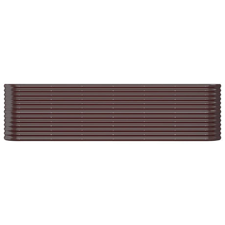 Vidaxl plantenbak 260x40x68 cm gegalvaniseerd staal bruin
