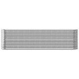 Vidaxl plantenbak 260x40x68 cm gegalvaniseerd staal zilverkleurig