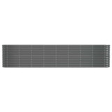 Vidaxl plantenbak 332x40x68 cm gegalvaniseerd staal antracietkleurig