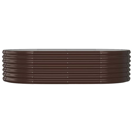 Vidaxl plantenbak 152x80x36 cm gegalvaniseerd staal bruin