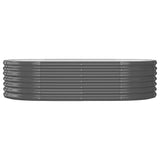 Vidaxl plantenbak 152x80x36 cm gegalvaniseerd staal antracietkleurig