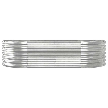 Vidaxl plantenbak 152x80x36 cm gegalvaniseerd staal zilverkleurig