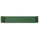Vidaxl plantenbak 224x80x36 cm gegalvaniseerd staal groen