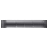 Vidaxl plantenbak 224x80x36 cm gegalvaniseerd staal antracietkleurig