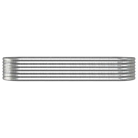 Vidaxl plantenbak 224x80x36 cm gegalvaniseerd staal zilverkleurig