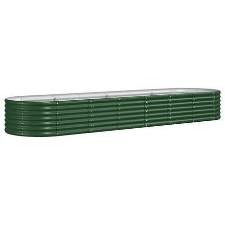 Vidaxl plantenbak 296x80x36 cm gegalvaniseerd staal groen