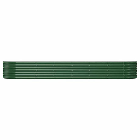 Vidaxl plantenbak 296x80x36 cm gegalvaniseerd staal groen