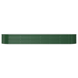 Vidaxl plantenbak 296x80x36 cm gegalvaniseerd staal groen