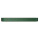 Vidaxl plantenbak 368x80x36 cm gegalvaniseerd staal groen