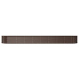 Vidaxl plantenbak 368x80x36 cm gegalvaniseerd staal bruin
