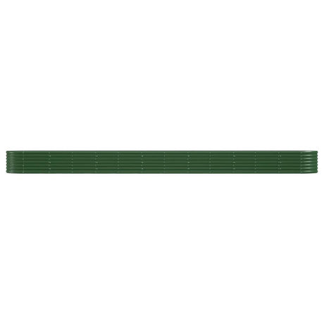 Vidaxl plantenbak 512x80x36 cm gegalvaniseerd staal groen