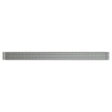 Vidaxl plantenbak 512x80x36 cm gegalvaniseerd staal zilverkleurig