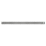 Vidaxl plantenbak 620x80x36 cm gegalvaniseerd staal zilverkleurig