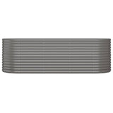 Vidaxl plantenbak 224x80x68 cm gegalvaniseerd staal grijs