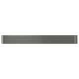 VidaXL Plantenbak 620x80x68 cm gepoedercoat staal grijs