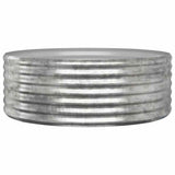 Vidaxl plantenbak 100x100x36 cm gegalvaniseerd staal zilverkleurig