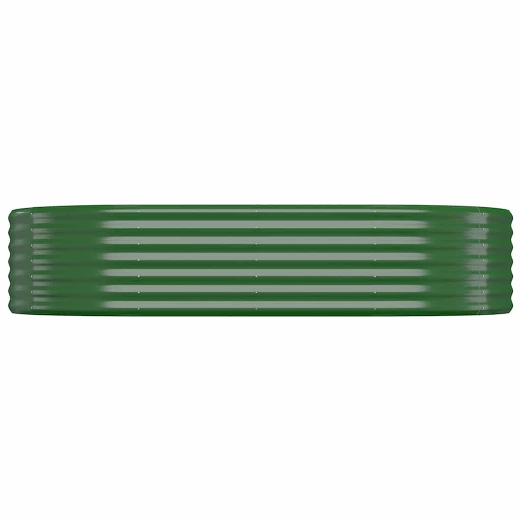 Vidaxl plantenbak 175x100x36 cm gegalvaniseerd staal groen