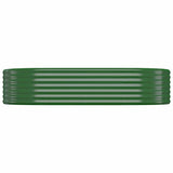 Vidaxl plantenbak 175x100x36 cm gegalvaniseerd staal groen