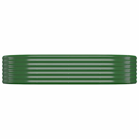 Vidaxl plantenbak 175x100x36 cm gegalvaniseerd staal groen