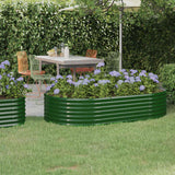 Vidaxl plantenbak 175x100x36 cm gegalvaniseerd staal groen