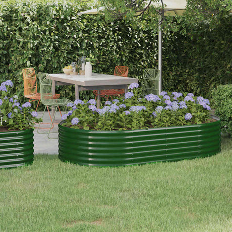 Vidaxl plantenbak 175x100x36 cm gegalvaniseerd staal groen