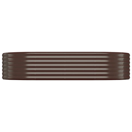 Vidaxl plantenbak 175x100x36 cm gegalvaniseerd staal bruin