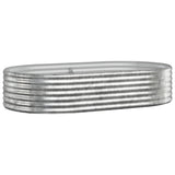 Vidaxl plantenbak 175x100x36 cm gegalvaniseerd staal zilverkleurig