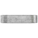 Vidaxl plantenbak 175x100x36 cm gegalvaniseerd staal zilverkleurig