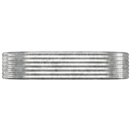 Vidaxl plantenbak 175x100x36 cm gegalvaniseerd staal zilverkleurig