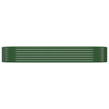 Vidaxl plantenbak 249x100x36 cm gegalvaniseerd staal groen