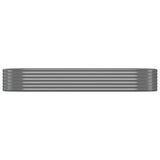 Vidaxl plantenbak 249x100x36 cm gegalvaniseerd staal grijs