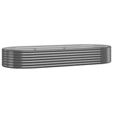 Vidaxl plantenbak 249x100x36 cm gegalvaniseerd staal antracietkleurig