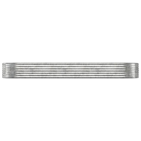 Vidaxl plantenbak 322x100x36 cm gegalvaniseerd staal zilverkleurig
