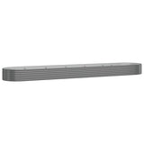 Vidaxl plantenbak 507x100x36 cm gegalvaniseerd staal grijs