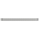 Vidaxl plantenbak 544x100x36 cm gegalvaniseerd staal zilverkleurig