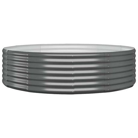 Vidaxl plantenbak 140x140x36 cm gegalvaniseerd staal antracietkleurig