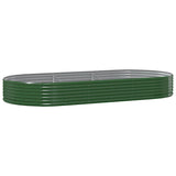 Vidaxl plantenbak 296x140x36 cm gegalvaniseerd staal groen