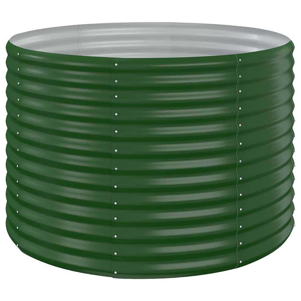 Vidaxl plantenbak 100x100x68 cm gegalvaniseerd staal groen