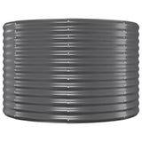 Vidaxl plantenbak 100x100x68 cm gegalvaniseerd staal antracietkleurig