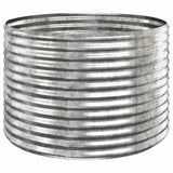 Vidaxl plantenbak 100x100x68 cm gegalvaniseerd staal zilverkleurig